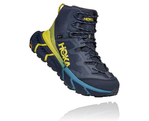 Hoka One One Herre Tennine Hike Gore-tex Fjellsko Ombre Blå/Grønn Sheen Norge-27PAZ